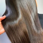 نمونه کار خدمات رنگ و لایت کراتینه مو مائده