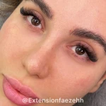 تصویر اکستنشن مژه فائزه