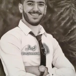  فاطمه رمضان زاده • طراحی چهره سیاه قلم