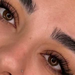 تصویر اکستنشن مژه میکاپ مهری