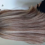 نمونه کار رنگ و لایت و کراتین موی آساره بیوتی