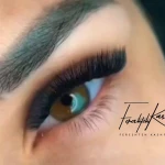 نمونه کار اکستنشن مژه فرشته