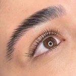 تصویر اکستنشن مژه میکاپ مهری