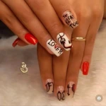 تصویر کاشت ناخن پاییز