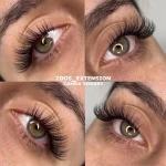 تصویر اکستنشن مژه و کاشت ناخن زدوس