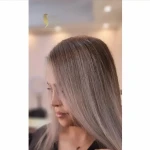 نمونه کار رنگ و لایت و فر دائم مو سعیده یگانه