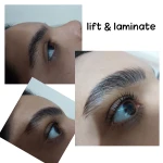 تصویر اکستنشن و لیفت مژه و ابرو محمدی