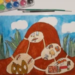 نمونه کار آموزش نقاشی فریدا