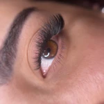 تصویر اکستنشن مژه و لیفت و لمینت آنا
