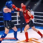لوگوی آموزش موی تای بوکس و کیک بوکس هادی محمد زاده