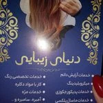 لوگوی آرایشگاه دنیای زیبایی متخصص رنگ و مش