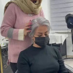 مرکز کراتین رنگ مو آرایش دائم فاطمه شاکری