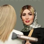 لوگوی خدمات و آموزش رنگ و لایت، کراتین سارا خشتابه