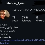 لوگوی خدمات تخصصی ناخن نیلوفر فروتن