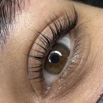 نمونه کار اکستنشن مژه و لیفت و لمینت